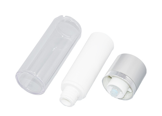 UKA32 Twist Up Acrylic Airless Pump Round Bottle 15ml 30ml 50ml For Cosmetic Skin Care Packaging