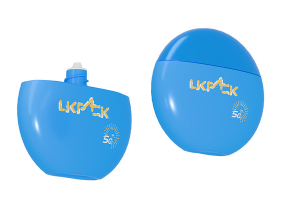 30ml 50ml Sunscreen Liquid Round Semicircle Fat HDPE Bottle