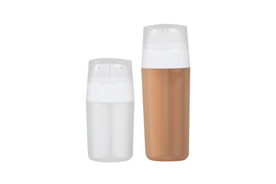 Two Tubes BPA-free 15ml 30ml PP Customized Color Airless Bottle with Skin Care Cosmetic Packaging UKA05