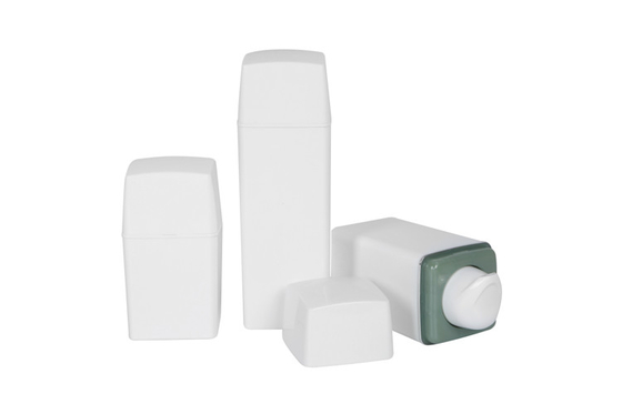 Luxury Double Layer  PP  Square Airless Bottle For Cosmetics 15ml 30ml  50ml cosmetic packaging bottle