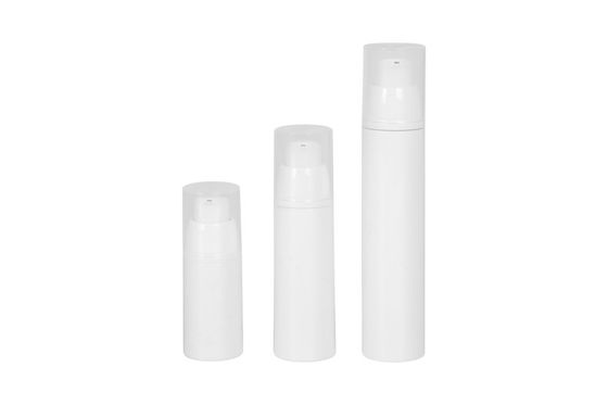 Bulk Okrągłe 15 ml 30 ml 50 ml Białe butelki z pompką bezpowietrzną